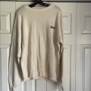 Alaska vintage knitted oversized cream off white sweater